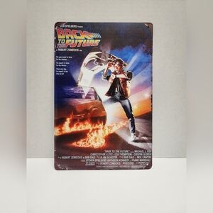 Back to the Future Metal Tin Sign 8inx12in Wall Art